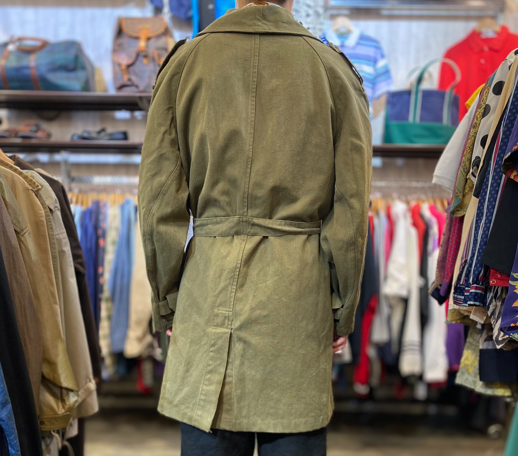 DEAD STOCK】40s French Army Motorcycle Coat M35 WWⅡ
