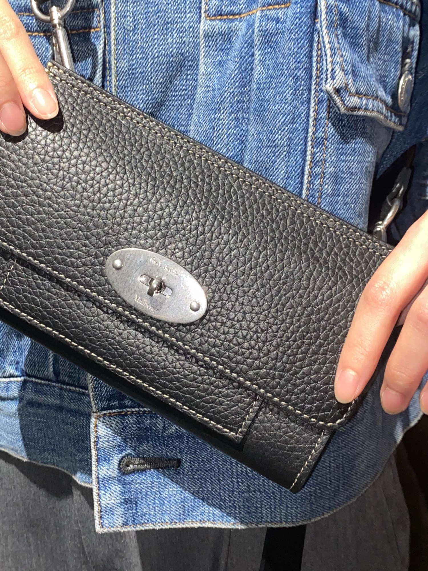 Mulberry × Paul Smith アントニークリップ バッグ　ブラック Paul Smith and Mulberry Present Collaborative Capsule