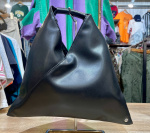 マルジェラ　レザーバッグ　難あり Black PU Leather Japanese Knot Bag | Maison Margiela