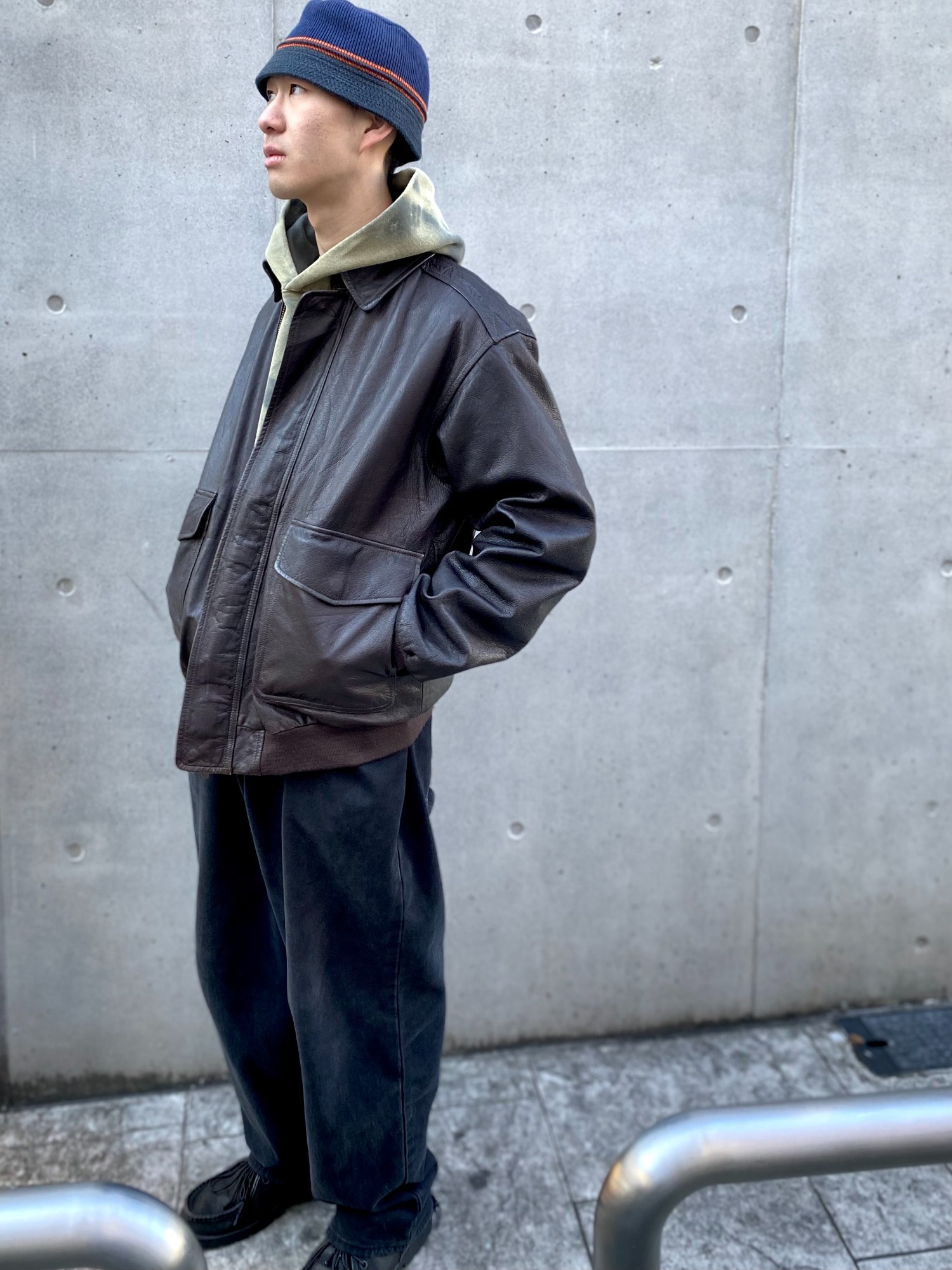 L.L.Bean / エルエルビーン 】A-2 LEATHER JACKET を使った