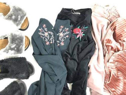 秋トレンドのベロア