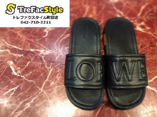 ラグジュアリーブランドのレザーサンダル