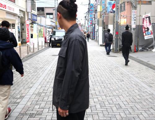 オーラリーのWASHED FINX RIPSTOP FATIGUE JACKET