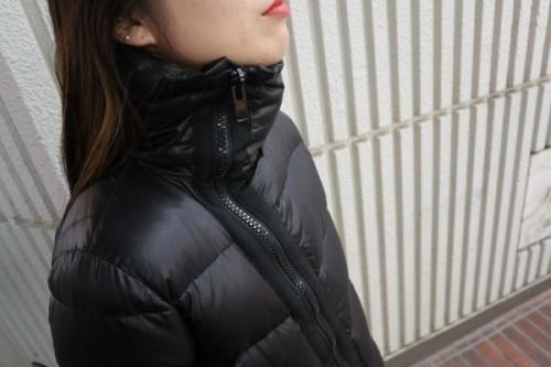 Aラインフレアダウンジャケットのレディース