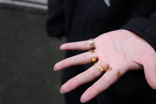 MM6 Maison Margielaの4連リング