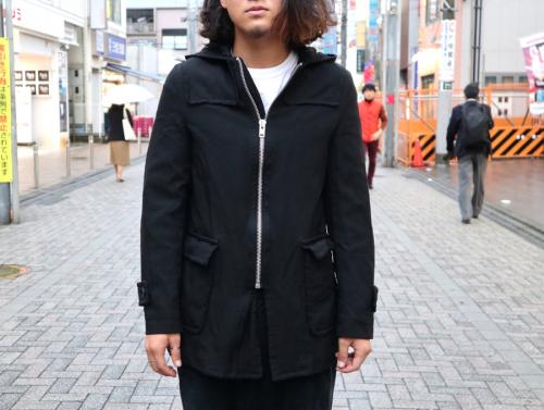 ジップアップコートのメンズ