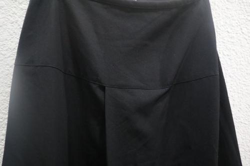 ヨウジヤマモトプリュスノアールのウールギャバジンラップデザインロングスカート