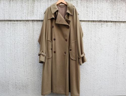 【2025春夏新作】 auralee/オーラリー】よりWOOL CASHMERE FLANNEL BIG TRENCH ジャケット・アウター