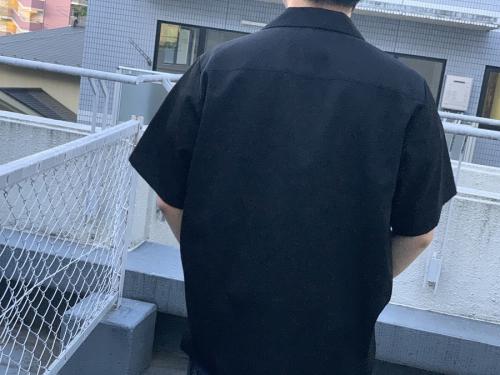 シュタインのWOOL GABARDINE DOWN PATTERN SS SHIRT