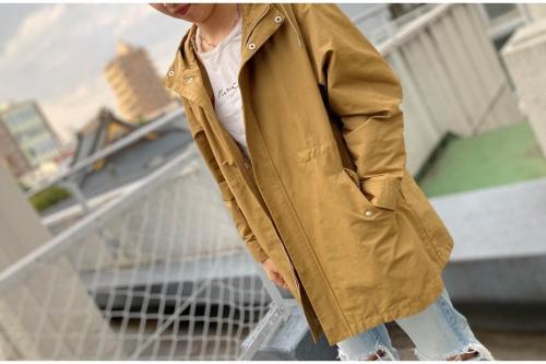 21-011-462-1010-1-0のコットンナイロングログランミドルマウンテンパーカー