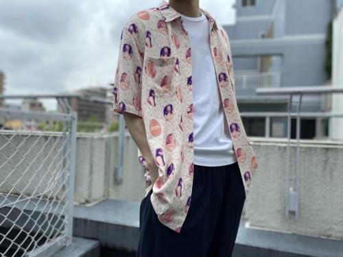 21SS Blurred Girls Rayon S/S Shirt