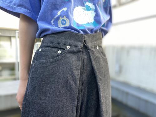 Washed Denim Wide Pants/ウォッシュデニムワイドパンツのJlSW-15