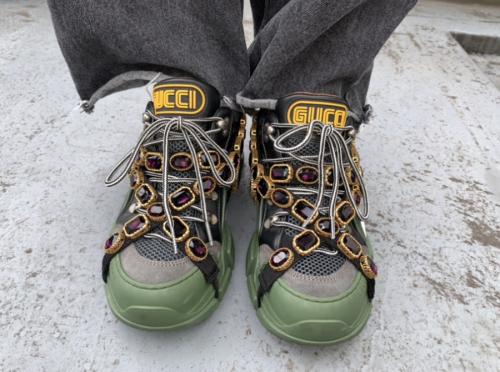 グッチのFlashtrek SEGA Green Removable Crystal