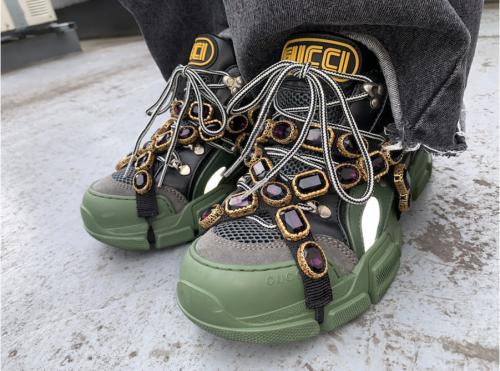 Flashtrek SEGA Green Removable Crystalのフラッシュトレックスニーカー