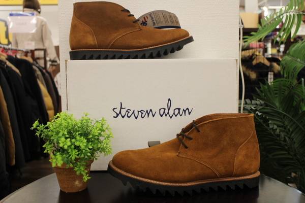 Steven Alan シャークソールスウェードチャッカブーツ 靴 ブラウン