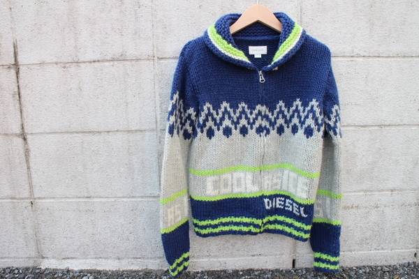 親子でお揃い♪DIESEL(ディーゼル) COWICHAN KNIT CARDIGAN！！-[トレ 