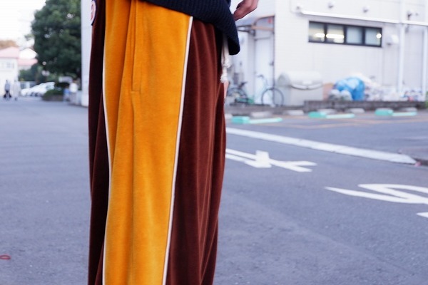 19SSモデル,GUCCIからシェニールハーレムスタイルワイドパンツが入荷