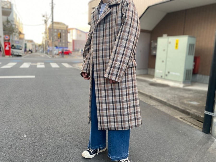 AURALEE 18AW 新品、未使用品　ハウンドトゥースチェックロングコート