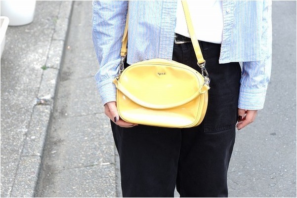 agnes b/アニエスベー 2Wayエナメルミニショルダーバック入荷