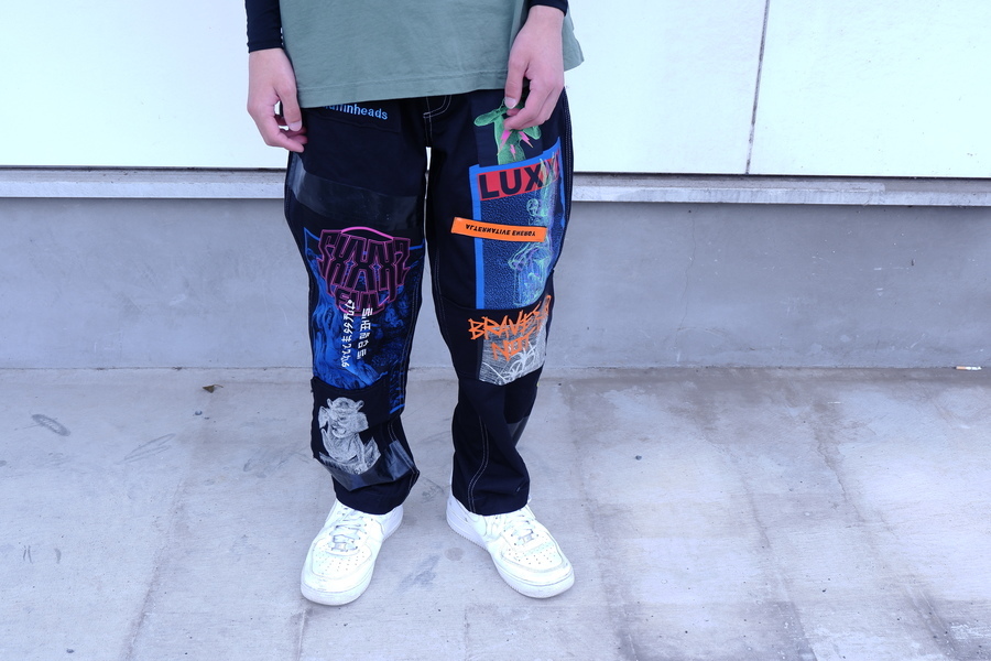 DIESEL/ディーゼル グラフィックパッチパンツ-
