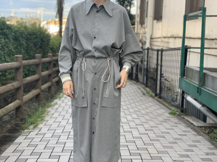 UJOHO／ウジョー】よりドローコードシャツドレスが買取入荷いたしまし 