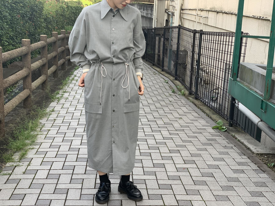 UJOHO／ウジョー】よりドローコードシャツドレスが買取入荷いたしまし 