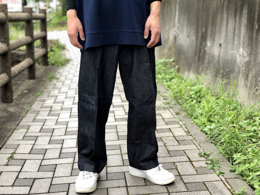 新品 Wide Denim Slacks(WOOL BLACK) size42デニム