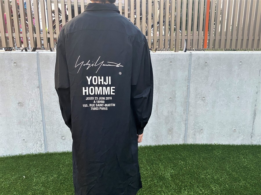 【美品】yohji yamamoto スタッフ コート　シャツ　ロゴ　2019
