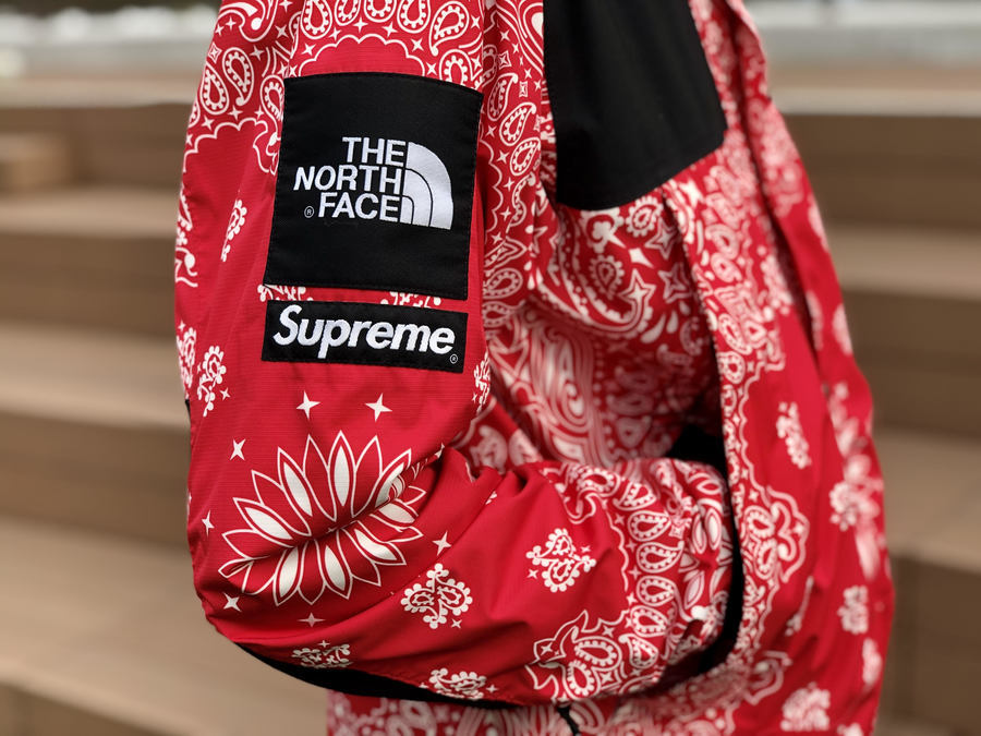 14AW supreme  Bandana Mountain Parka RED