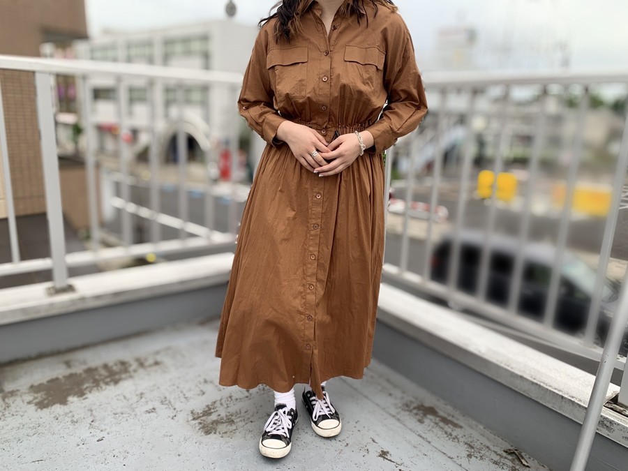 uncrave/アンクレイヴ】よりドロストシャツワンピースが買取入荷致し