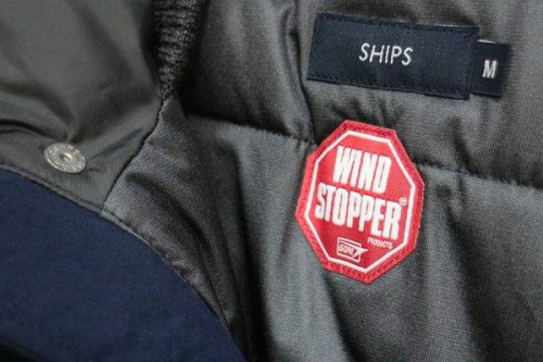 ダウンのウィンドストッパー