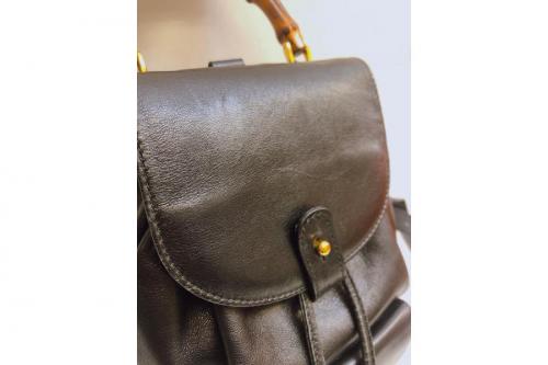 グッチのバンブーレザーリュック