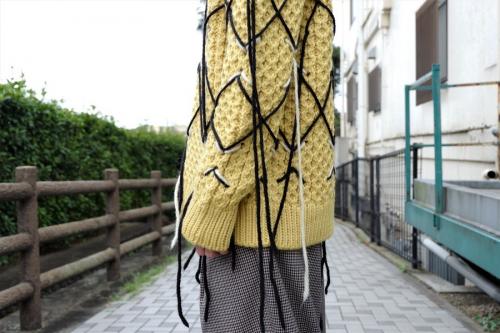 ケーブルニットのメンズ