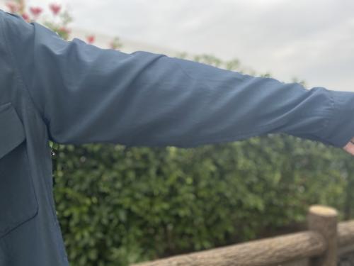 ジップライトブルゾンのメンズ  ネイビー アウター