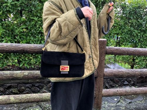 スウェードワンショルダーバッグのレディース