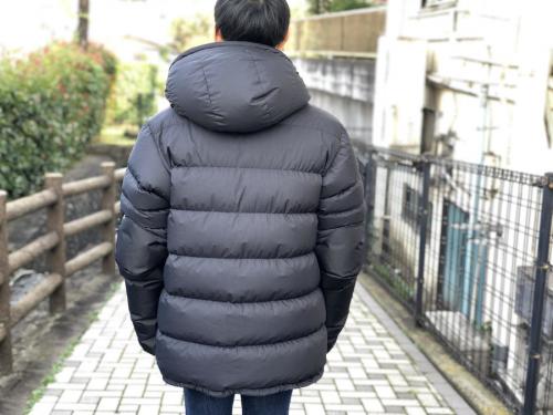 ダウンジャケットのメンズ ブラック アウター