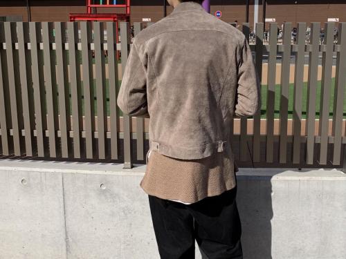 スウェード 3rdジャケットのメンズ レザー 別注