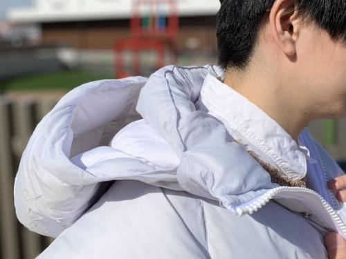 ダウンジャケットのコラボ Wネーム