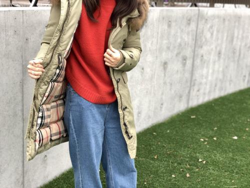 バーバリーブリットの中綿コート