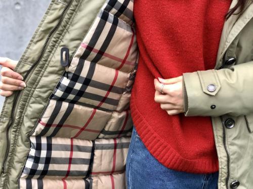 中綿コートのレディース