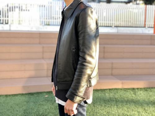 ワコマリアトウキョウのカウシングルレザージャケット