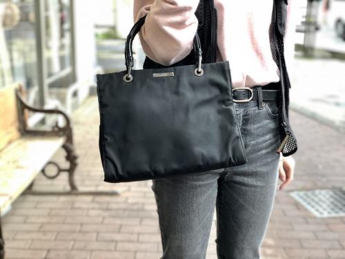 ナイロンハンドバッグのレディース バンブー