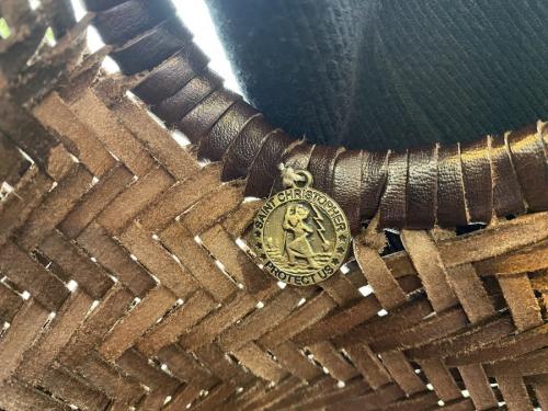 ドラゴンのメッシュレザーバッグ