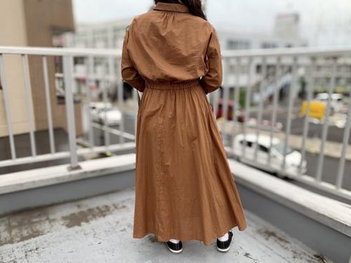 ドロストシャツワンピースのレディース