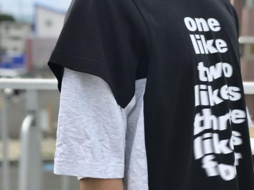 ダブルレイヤードTシャツのメンズ