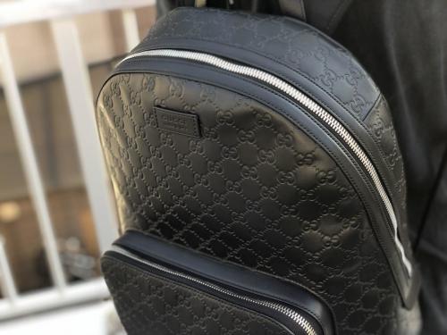 グッチのGG柄バックパック