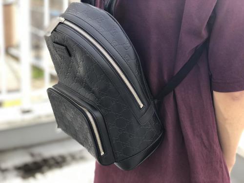 グッチシマ シグネチャーレザーバックパックの450967 リュック