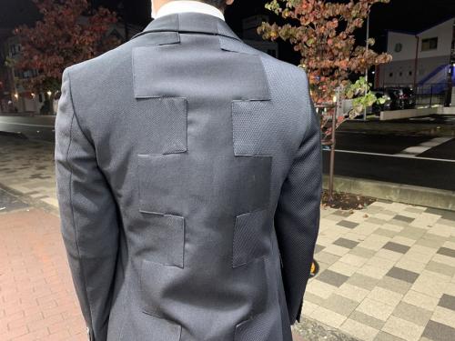 コムデギャルソン オム ドゥのパネルシングルジャケット