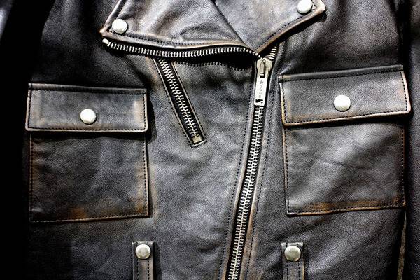 GOLDEN GOOSE/ゴールデングース、ヴィンテージ加工ライダース