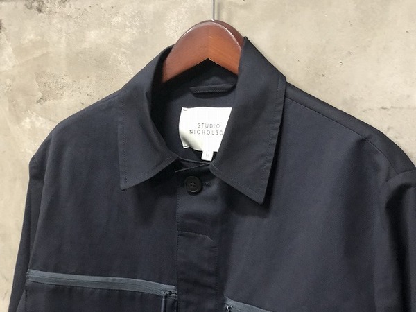 【関税込み】Studio Nicholson ブラック Flux ジャケット Studio Nicholson - Black Flux Harrington Jacket – Frances May